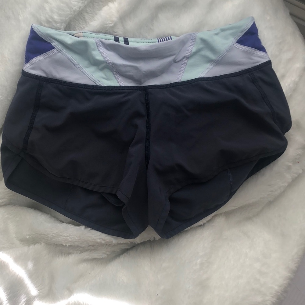 Size 2 Lululemon Speed Short; Navy